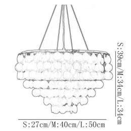 Lampadario a sospensione Capiz rotondo a strati naturale E26/E27