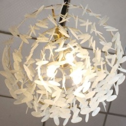Lampada a sospensione a conchiglia in stile europeo E26/E27, catena regolabile