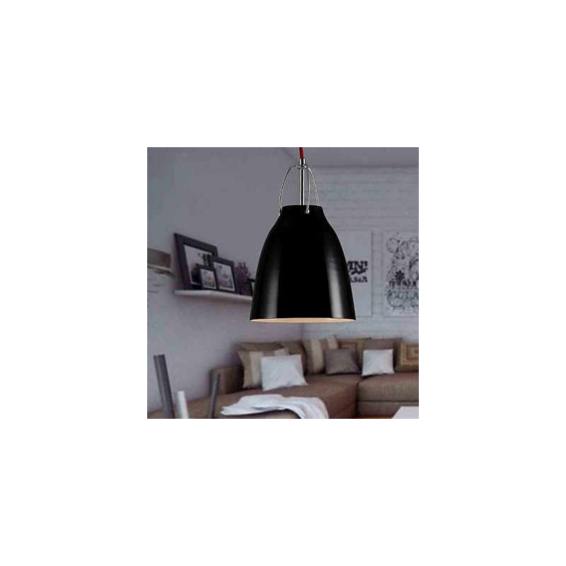 Lampadario mini moderno contemporaneo in metallo nero