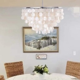 Lampada a sospensione conchiglia stile europeo contemporaneo