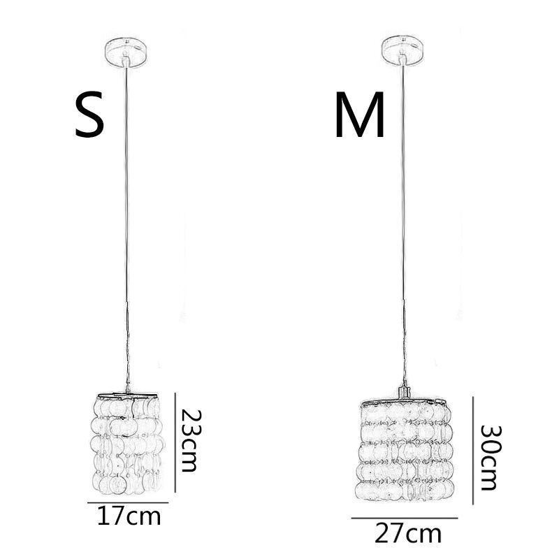 Lampada a sospensione Capiz Mini contemporanea da soffitto per sala da pranzo