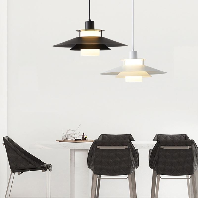 Lampada a sospensione nordica in alluminio moderna minimalista E26/E27 20x20x18 cm