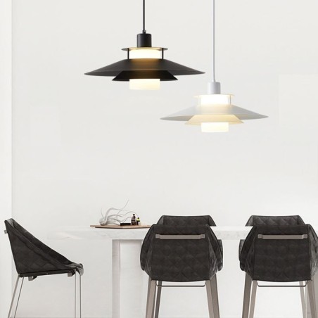 Lampada a sospensione nordica in alluminio moderna minimalista E26/E27 20x20x18 cm