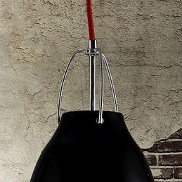 Lampadario mini moderno contemporaneo in metallo nero