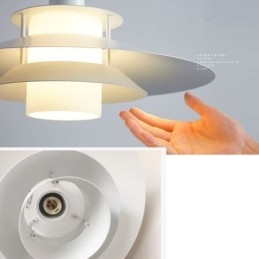 Lampada a sospensione nordica in alluminio moderna minimalista E26/E27 20x20x18 cm