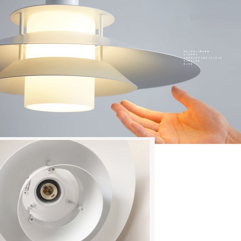 Lampada a sospensione nordica in alluminio moderna minimalista E26/E27 20x20x18 cm