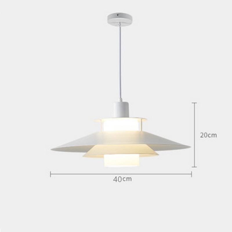 Lampada a sospensione nordica in alluminio moderna minimalista E26/E27 20x20x18 cm