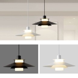 Lampada a sospensione nordica in alluminio moderna minimalista E26/E27 20x20x18 cm
