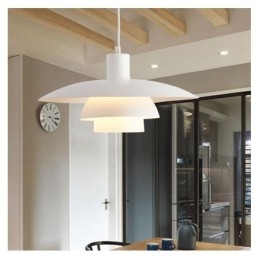 Lampadario a sospensione moderno in alluminio bianco regolabile