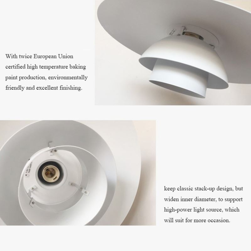 Lampadario a sospensione moderno in alluminio bianco regolabile