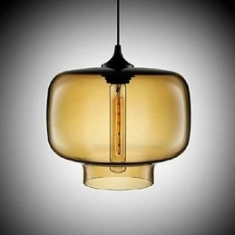 Lampada a sospensione design a bottiglia 1 luce ferro dipinto