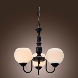 Lampadario classico a candela in bronzo 1 livello 3 luci E26/E27