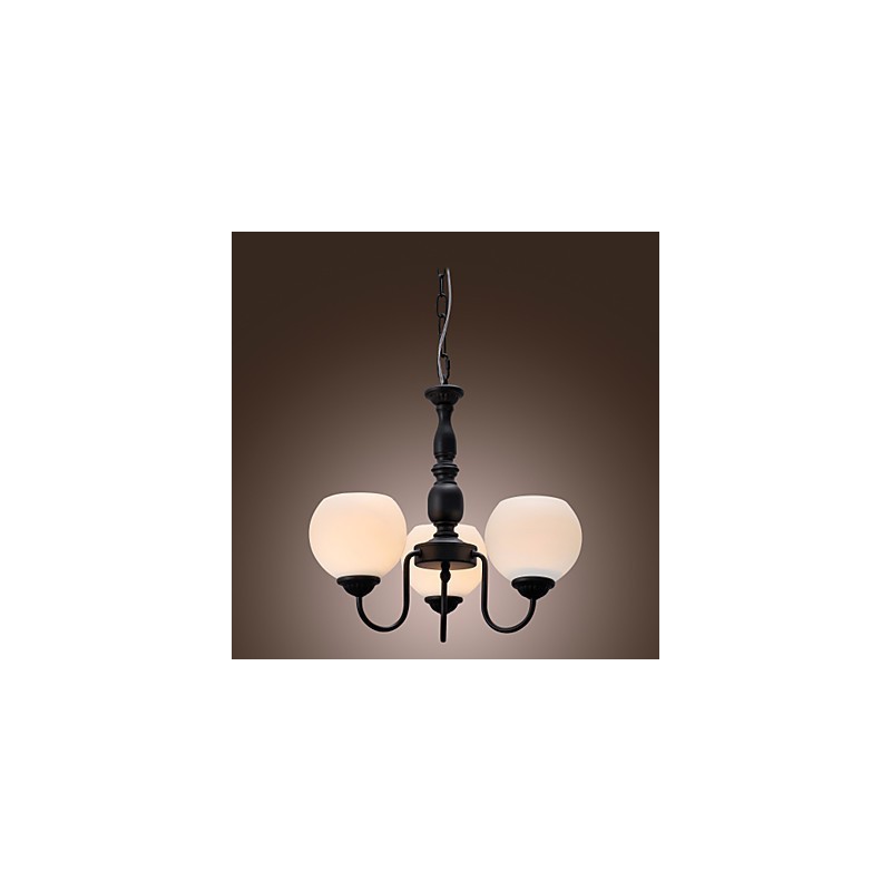 Lampadario classico a candela in bronzo 1 livello 3 luci E26/E27