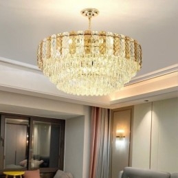 Lampadario a sospensione europeo in cristallo