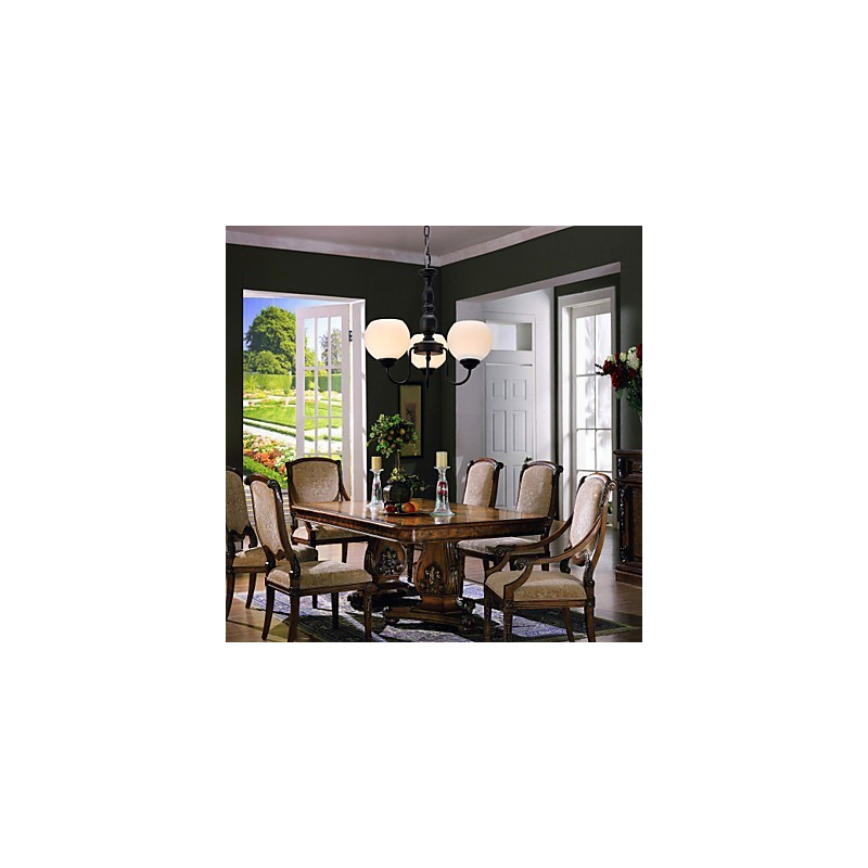 Lampadario classico a candela in bronzo 1 livello 3 luci E26/E27