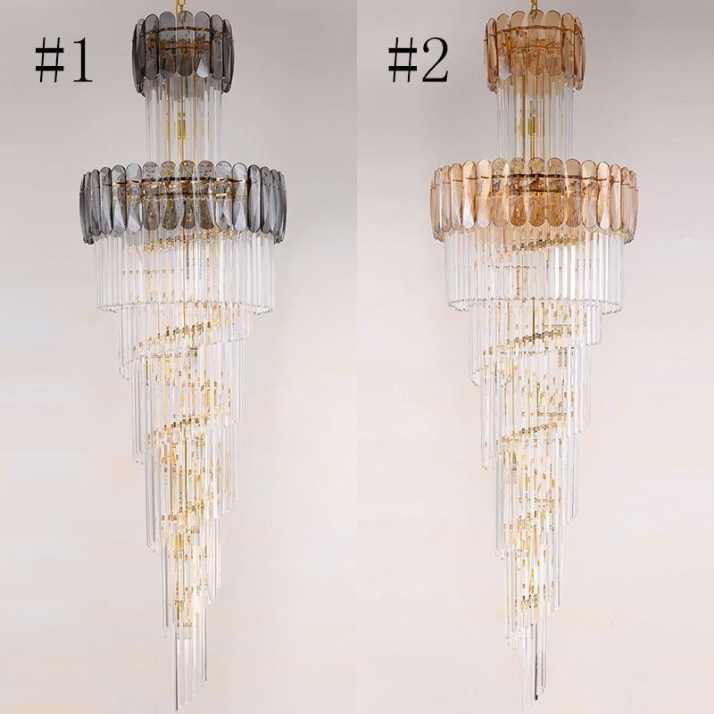 Lampadario a sospensione europeo in cristallo, 16/12/18 luci, E12/E14