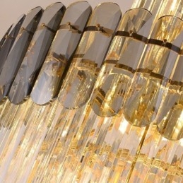 Lampadario a sospensione europeo in cristallo, 16/12/18 luci, E12/E14
