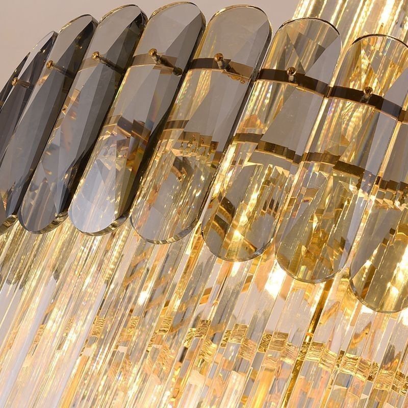 Lampadario a sospensione europeo in cristallo, 16/12/18 luci, E12/E14