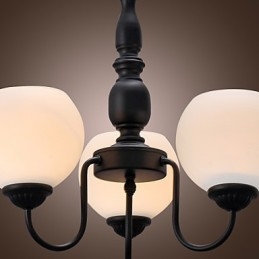 Lampadario classico a candela in bronzo 1 livello 3 luci E26/E27