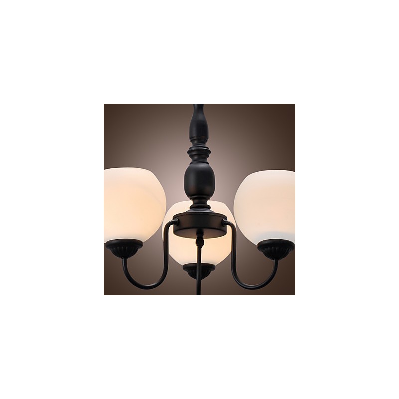 Lampadario classico a candela in bronzo 1 livello 3 luci E26/E27