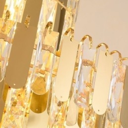 Lampada a sospensione in cristallo moderna, stile europeo, 6/8/12 luci, attacco E12/E14