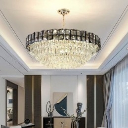 Lampada a sospensione in cristallo contemporanea