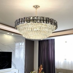 Lampada a sospensione in cristallo contemporanea