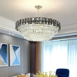 Lampada a sospensione in cristallo contemporanea