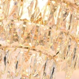 Lampada a sospensione in cristallo moderna, lampada da soffitto europea 6/9/12 luci E12/E14