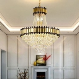 Lampada a sospensione in cristallo moderna da soffitto
