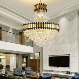 Lampada a sospensione in cristallo moderna da soffitto
