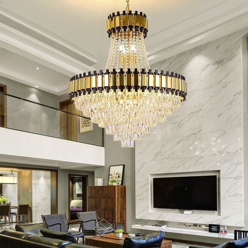 Lampada a sospensione in cristallo moderna da soffitto