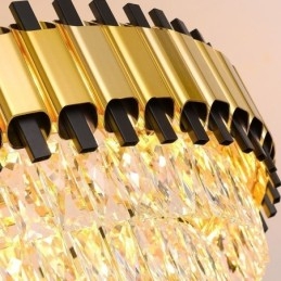 Lampada a sospensione in cristallo moderna da soffitto
