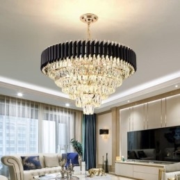 Lampadario a sospensione in cristallo stile europeo 6/9/12 luci E12/E14