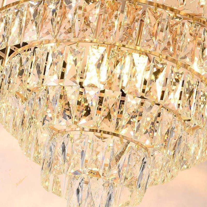 Lampadario a sospensione in cristallo stile europeo 6/9/12 luci E12/E14