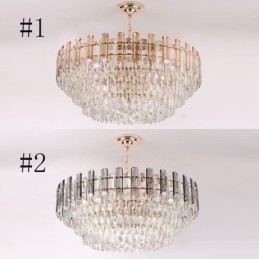 Lampadario a sospensione europeo moderno in cristallo K9