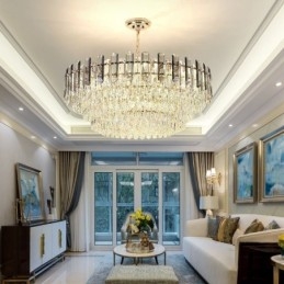 Lampadario a sospensione europeo moderno in cristallo K9