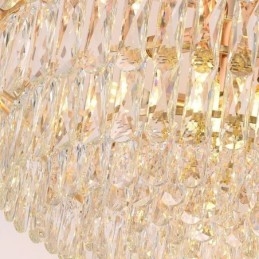 Lampadario a sospensione europeo moderno in cristallo K9