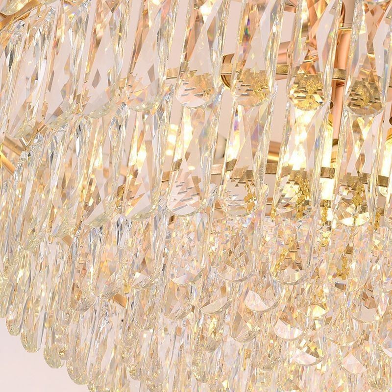 Lampadario a sospensione europeo moderno in cristallo K9