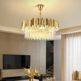 Lampada a sospensione in cristallo K9 stile europeo