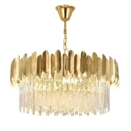 Lampada a sospensione in cristallo K9 stile europeo