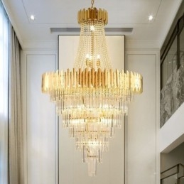 Lampadario a sospensione in cristallo per soffitto stile europeo