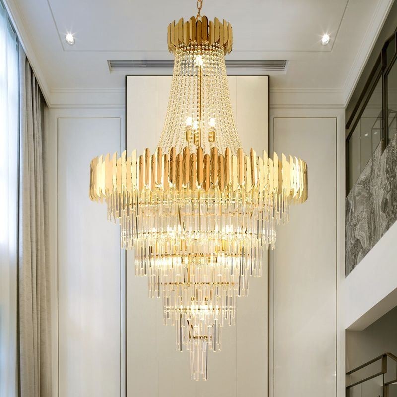 Lampadario a sospensione in cristallo per soffitto stile europeo