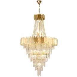 Lampadario a sospensione in cristallo per soffitto stile europeo