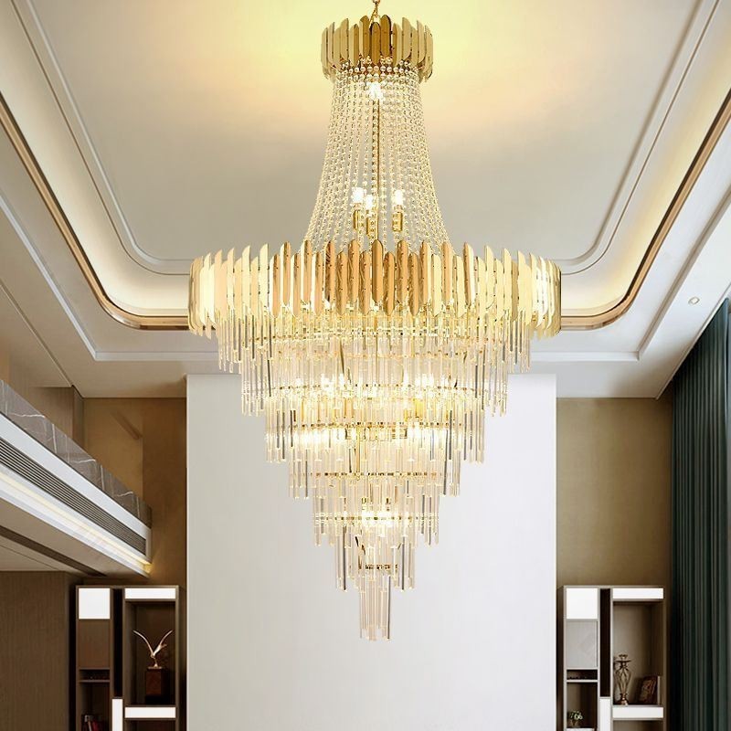 Lampadario a sospensione in cristallo per soffitto stile europeo