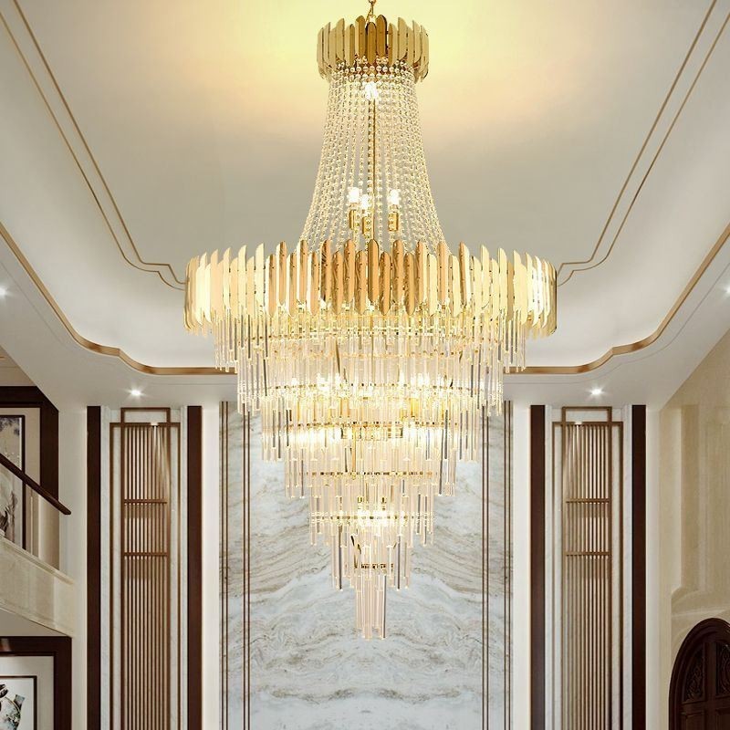 Lampadario a sospensione in cristallo per soffitto stile europeo