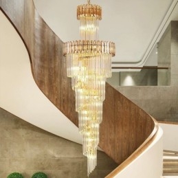 Lampada a sospensione in cristallo moderna europea