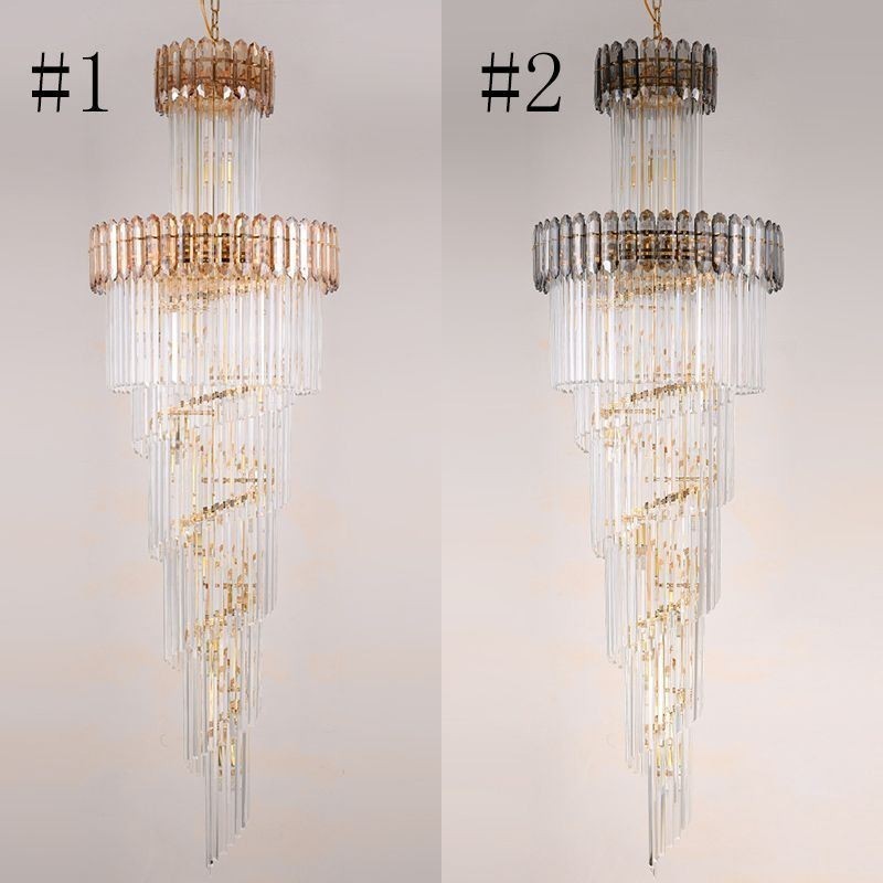 Lampada a sospensione in cristallo moderna europea