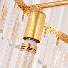 Lampada a sospensione in cristallo moderna europea