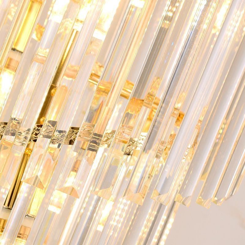 Lampadario a sospensione di lusso grande in cristallo 12/16/18 luci E12/E14